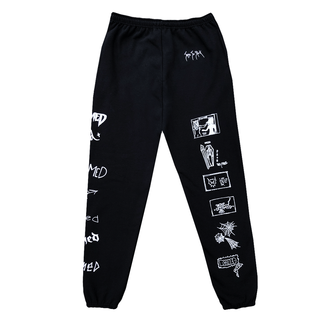 Doomed Sketch Sweatpants Deadly Doll doomed-sketch-sweatpants-deadly-doll