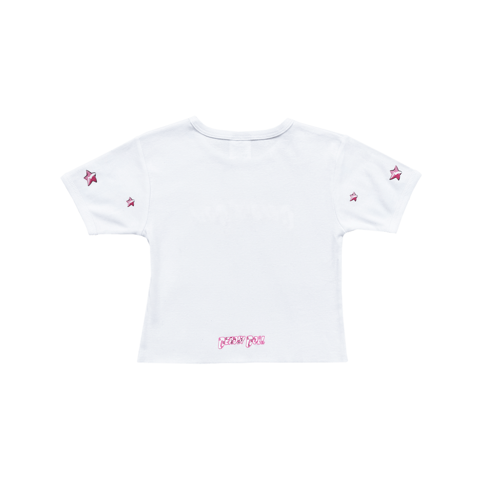 camiseta bebe estrella blanca 