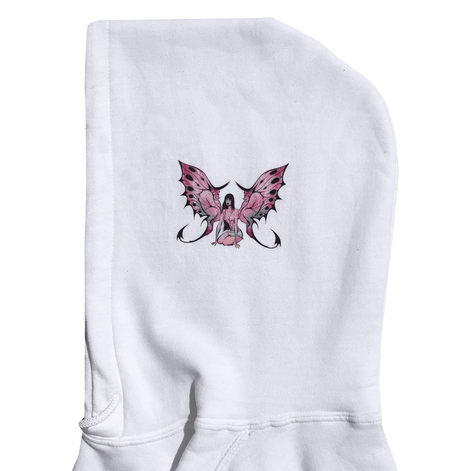 sudadera con capucha de mariposa