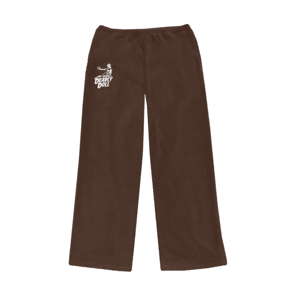 brown fleece pants