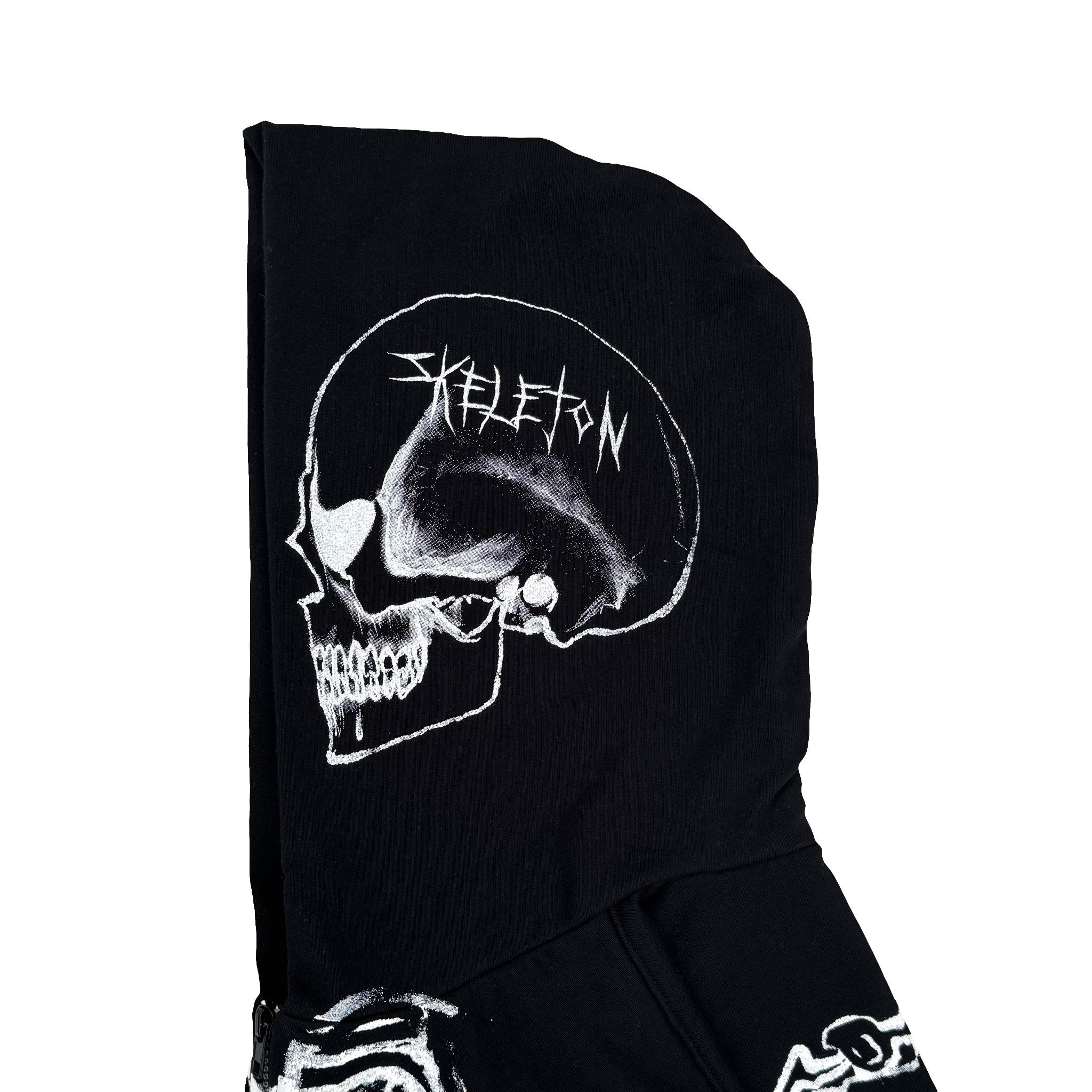 skele bones zip up