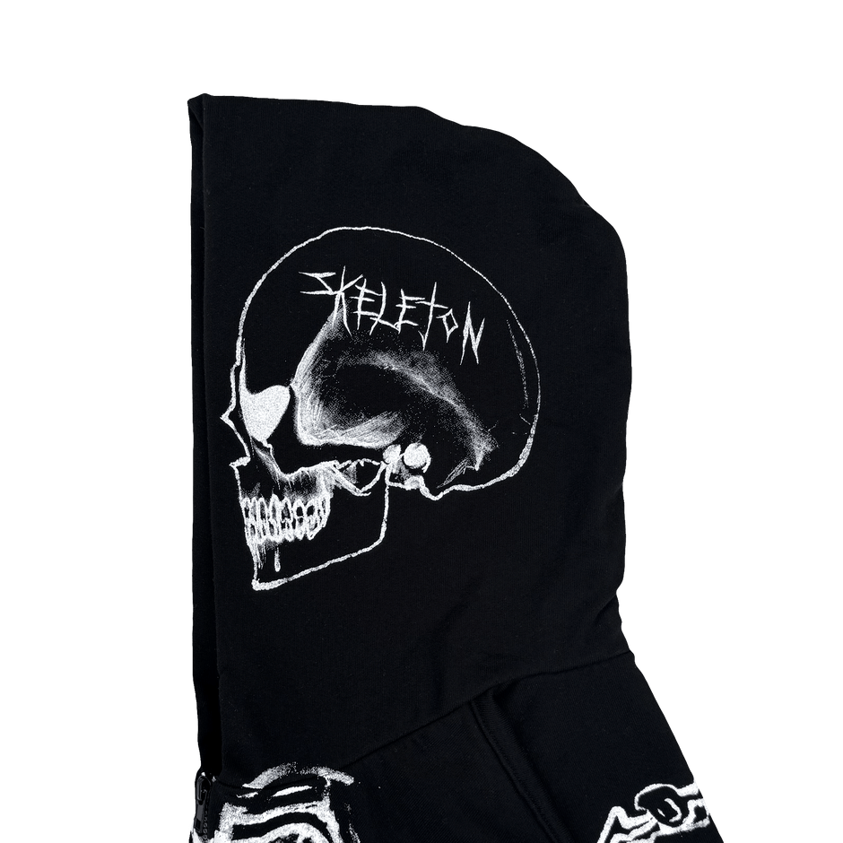 skele bones zip up