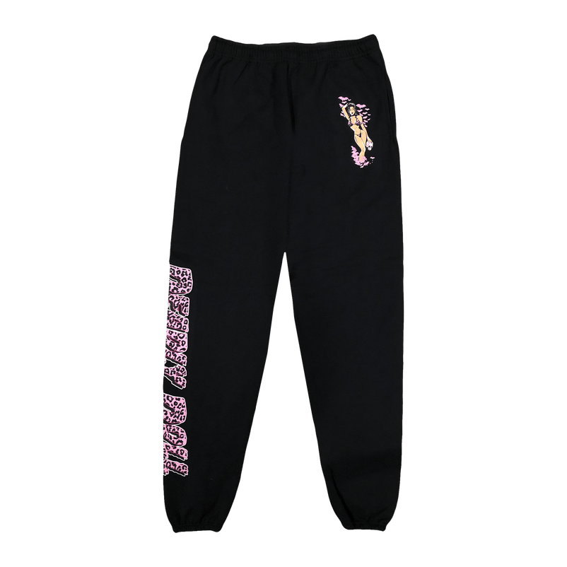 pink cheetah sweatpants